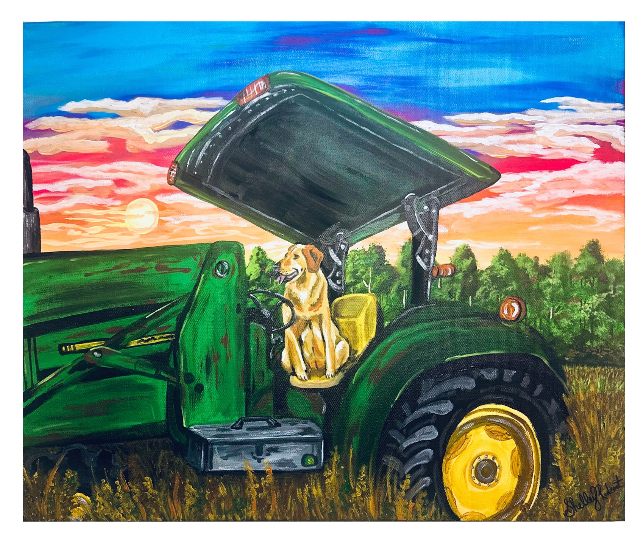 “Raised on Dirt Roads and Dog Fur” Art Print