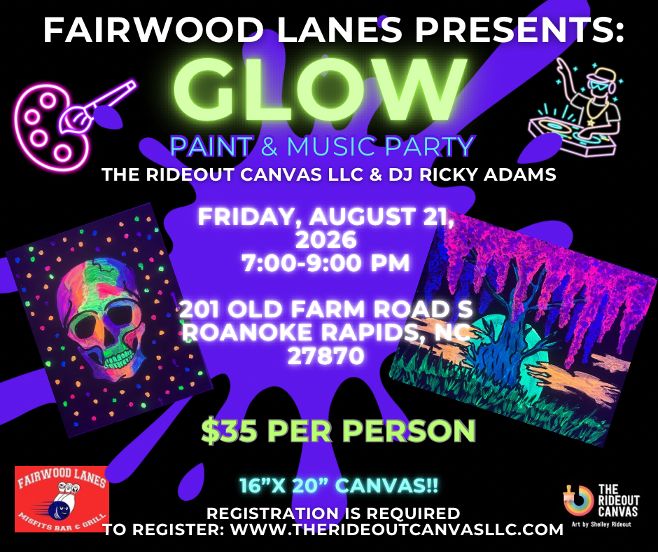 August Glow Paint and Music Party