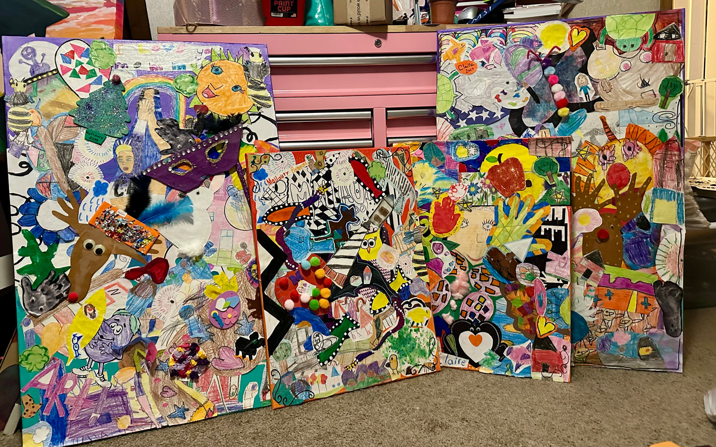 Custom Kid Artwork Collage