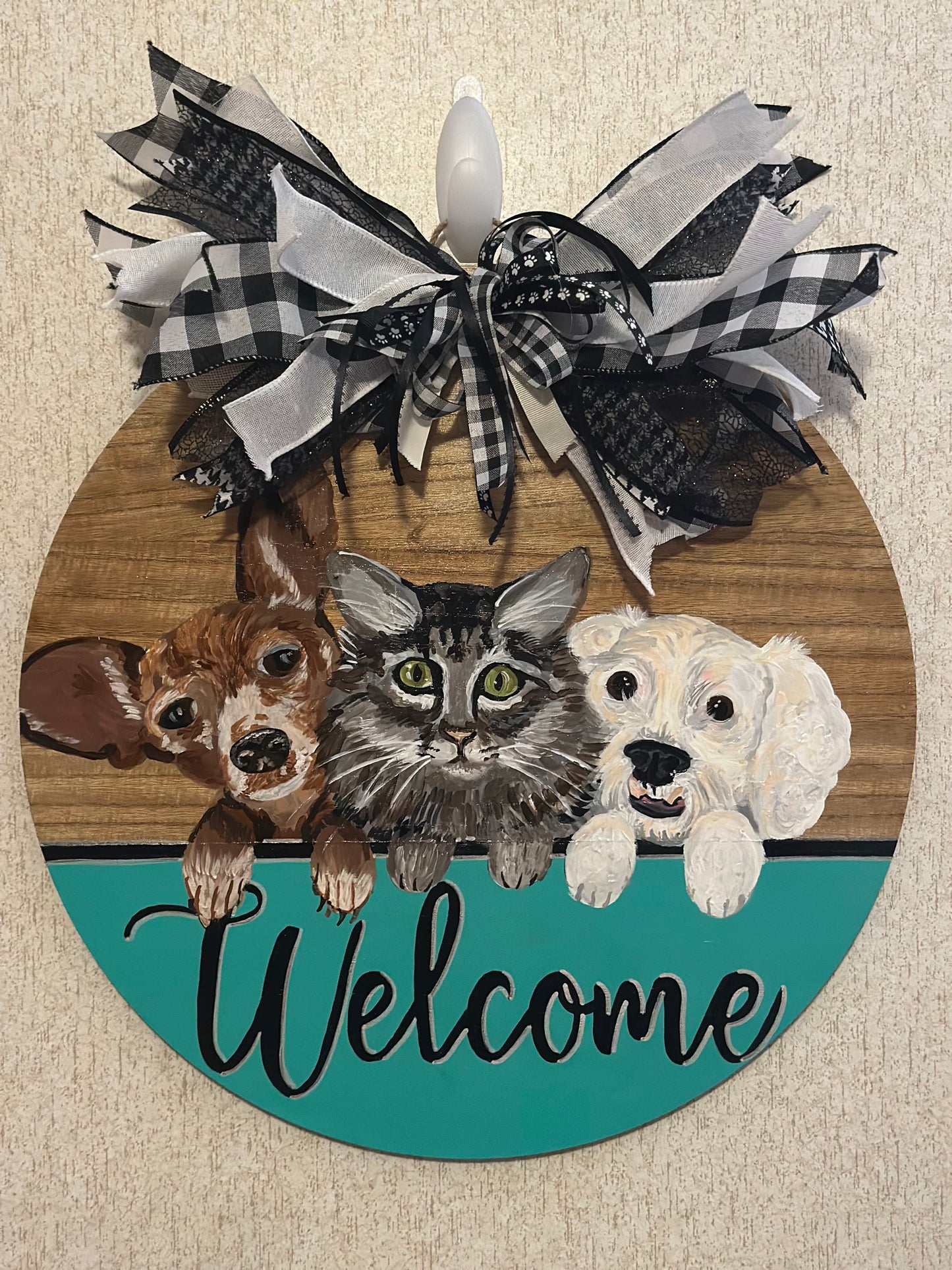 Custom Pet Door Hangers
