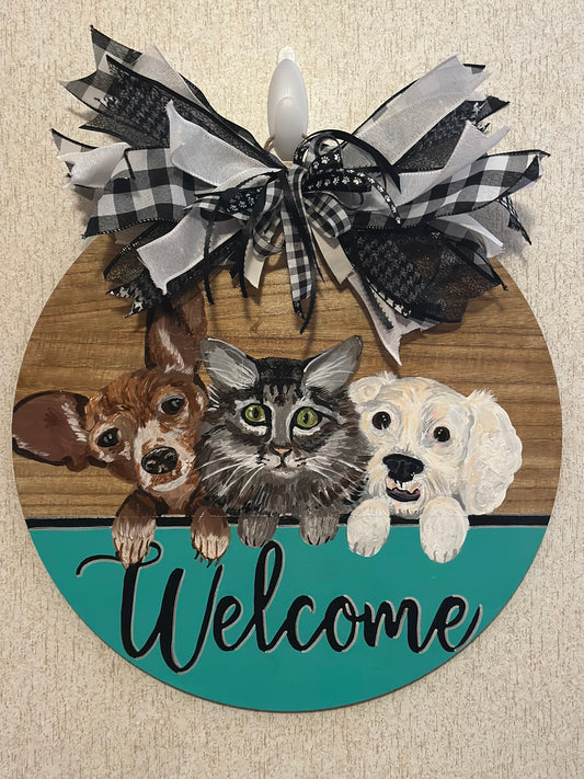 Custom Pet Door Hangers