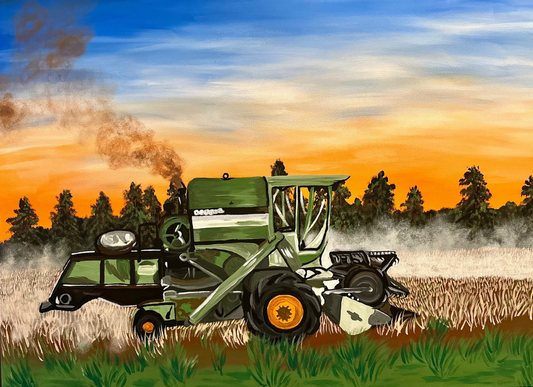 “Working at Dusk”